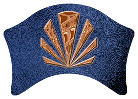 DABAN-602-CP-SH-BL Copper Sunburst Shimmer Blue